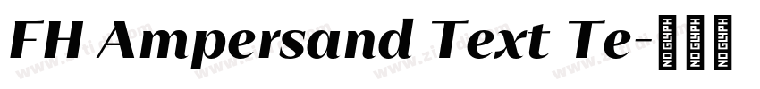 FH Ampersand Text Te字体转换